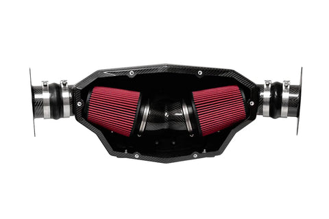 Corsa Performance - Black / Carbon Fiber Air Intake | 2020-24 Corvette C8 (44003D)