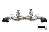 Corsa Performance 21100BLK Cat-Back Exhaust System C8 Corvette - Black Tips