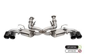 Corsa Performance 21100BLK Cat-Back Exhaust System C8 Corvette - Black Tips