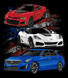 6th Gen Camaro ZL1, C7 Corvette ZR1 & Cadillac CTS-V3 - RPM T-Shirt