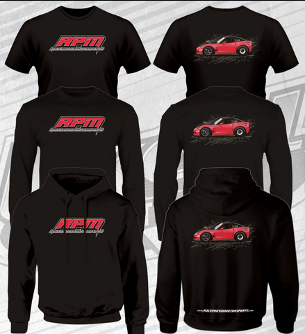 NEW!!!   RPM Corvette Racecar Black T-Shirt
